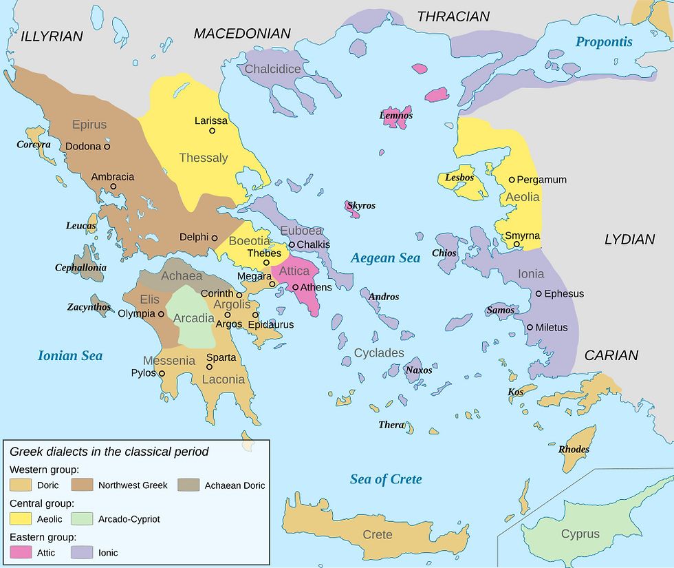 Greek Dialects in the Classical Period