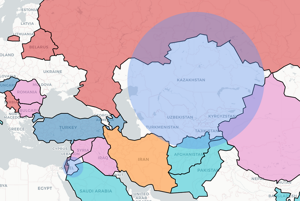 Image of the Locations of Jails for War Criminals