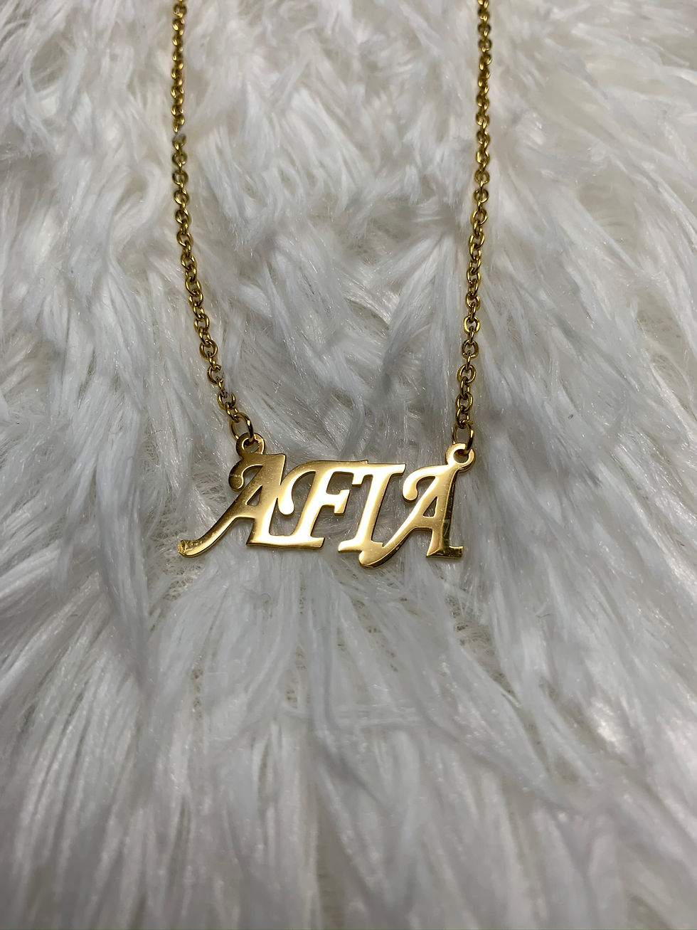 Thumbnail: Afia Name Necklaces