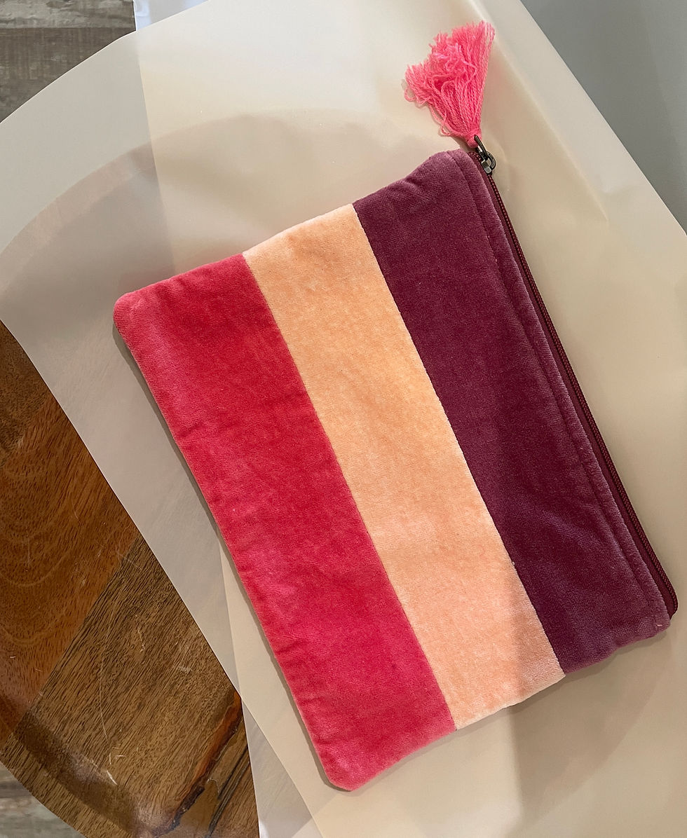 Miniature : Pochette cadeau - Pattes de velours - rose