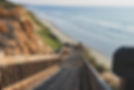 Staircase leading down to a beach in Encinitas California