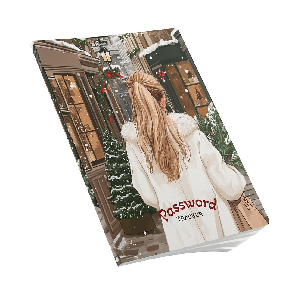 Thumbnail:  Softcover Winter Street Password Tracker Journal  Notebook with Holiday Design