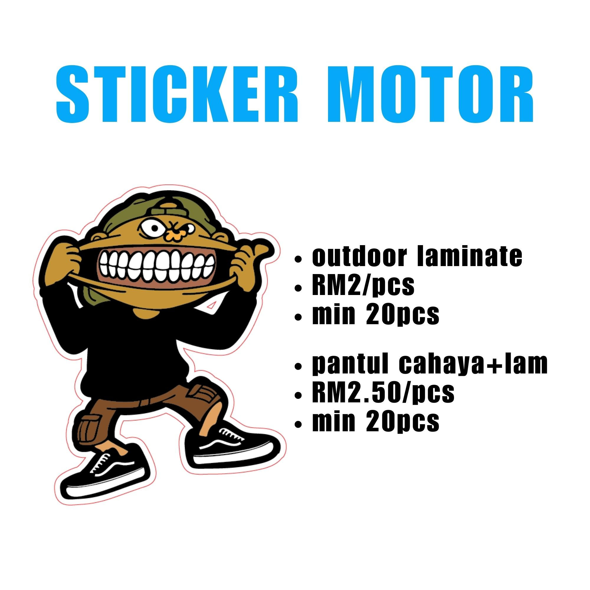 STICKER MOTOR 20PCS