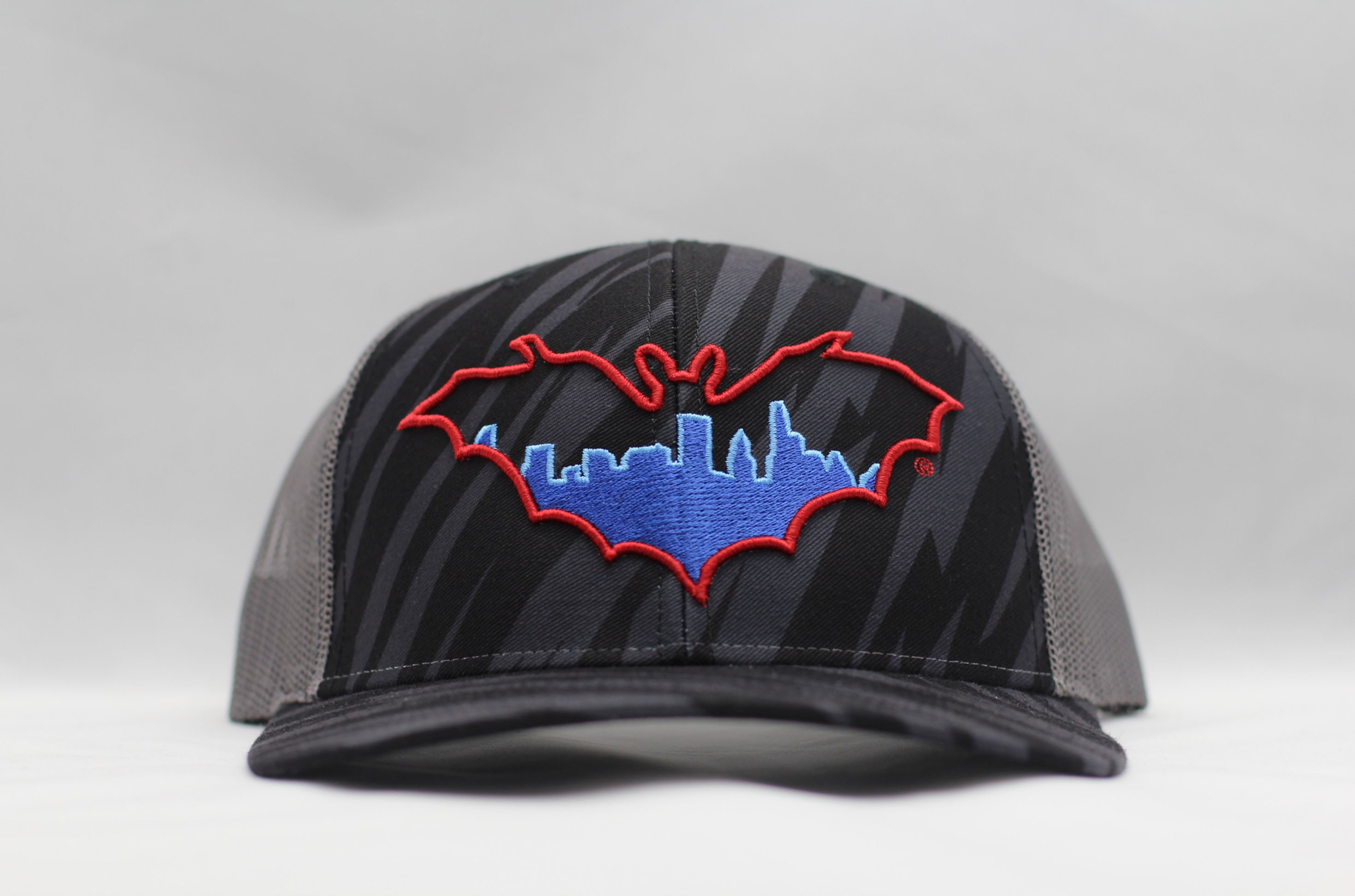 BatCity Black/Red/Blue Tiger Camo SnapBack