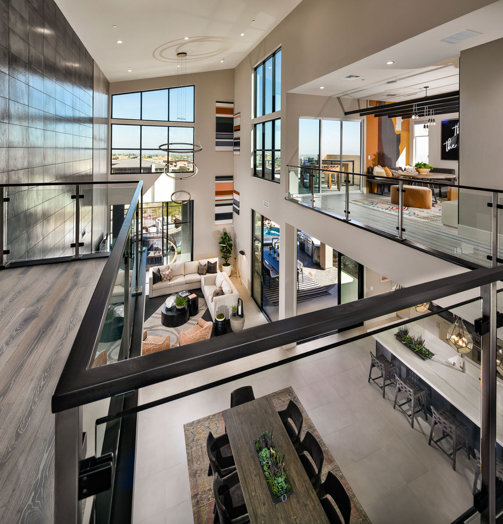 6-Sky View _ Mesa Ridge_Oak Creek Modern_Great Room from 2nd level.jpeg