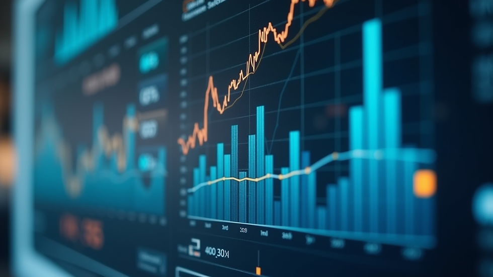 Close-up view of a digital dashboard showing HR analytics