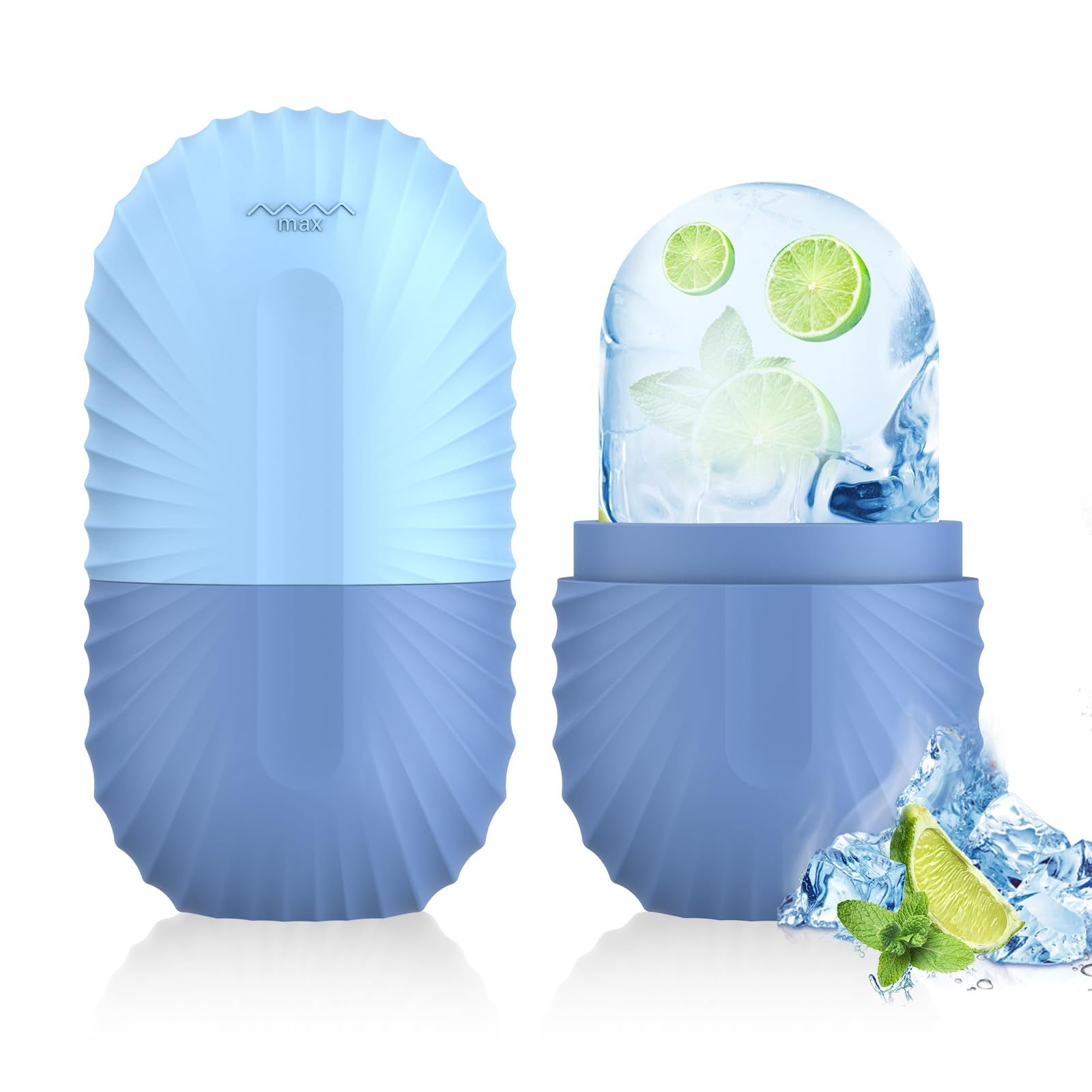 Ice Roller for Face and Eye Silicone Ice Facial Roller Ice Holder Face Ice Mold
