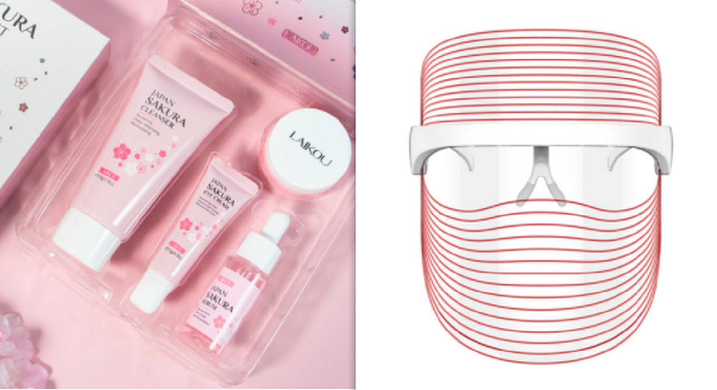 7 Color LED Mask Red Light Therapy Skin Rejuvenation Massager Beauty Home Skin F