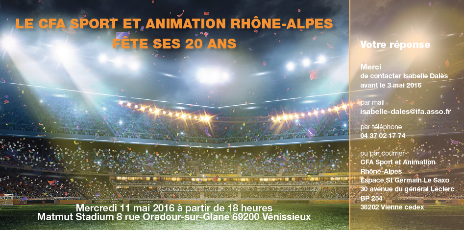 invitation CFA Auvergne Rhone-Alpes