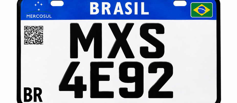 Placa de moto é perdida em Assú; proprietário pede ajuda para localizar