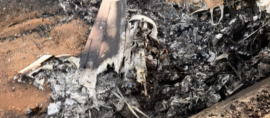 FOTOS: Vejam como ficou o avião de Rey Vaqueiro após acidente em Parelhas-RN
