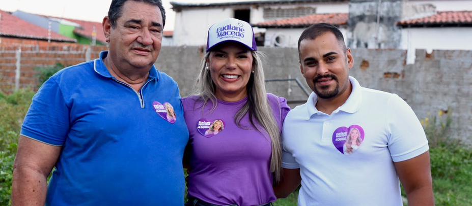 Eudiane Macedo fortalece presença em Alto do Rodrigues com apoios de Zé de Zeca e Jailson Motoqueiro