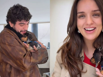 Rafa Kalimann presenteia Nattan com cachorrinho dos sonhos: “Se superou”
