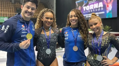 Brasil conquista cinco medalhas na Copa do Mundo de ginástica