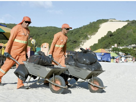 Praias do RN acumulam 44 toneladas de lixo por dia