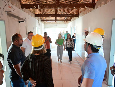 Gestão Municipal de Assú realiza visita às obras de reforma da UBS Celina Araújo Bezerra