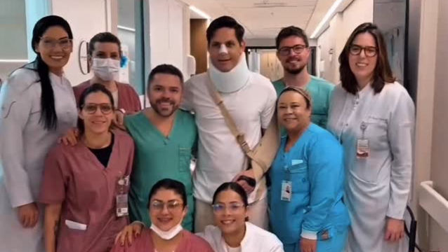 Motta sofreu acidente de kitesurf em Natal, no dia 22 de agosto, e foi transferido para hospital particular em São Paulo - Foto: reprodução redes sociais