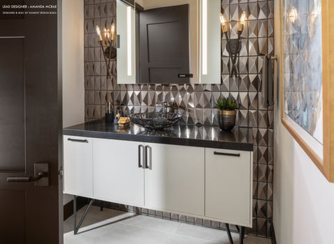 Buy Out Vanity with 3D Tile