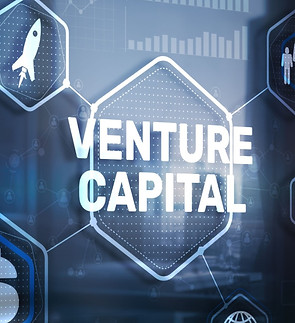 Venture capital. Investor capital. Businessman pressing virtual screen inscription._edited