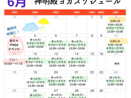 6月のスケジュール
