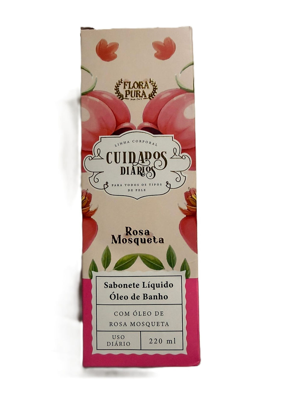 Miniatura: Sabonete Líquido Óleo de Banho Rosa Mosqueta 220ml Flora Pura