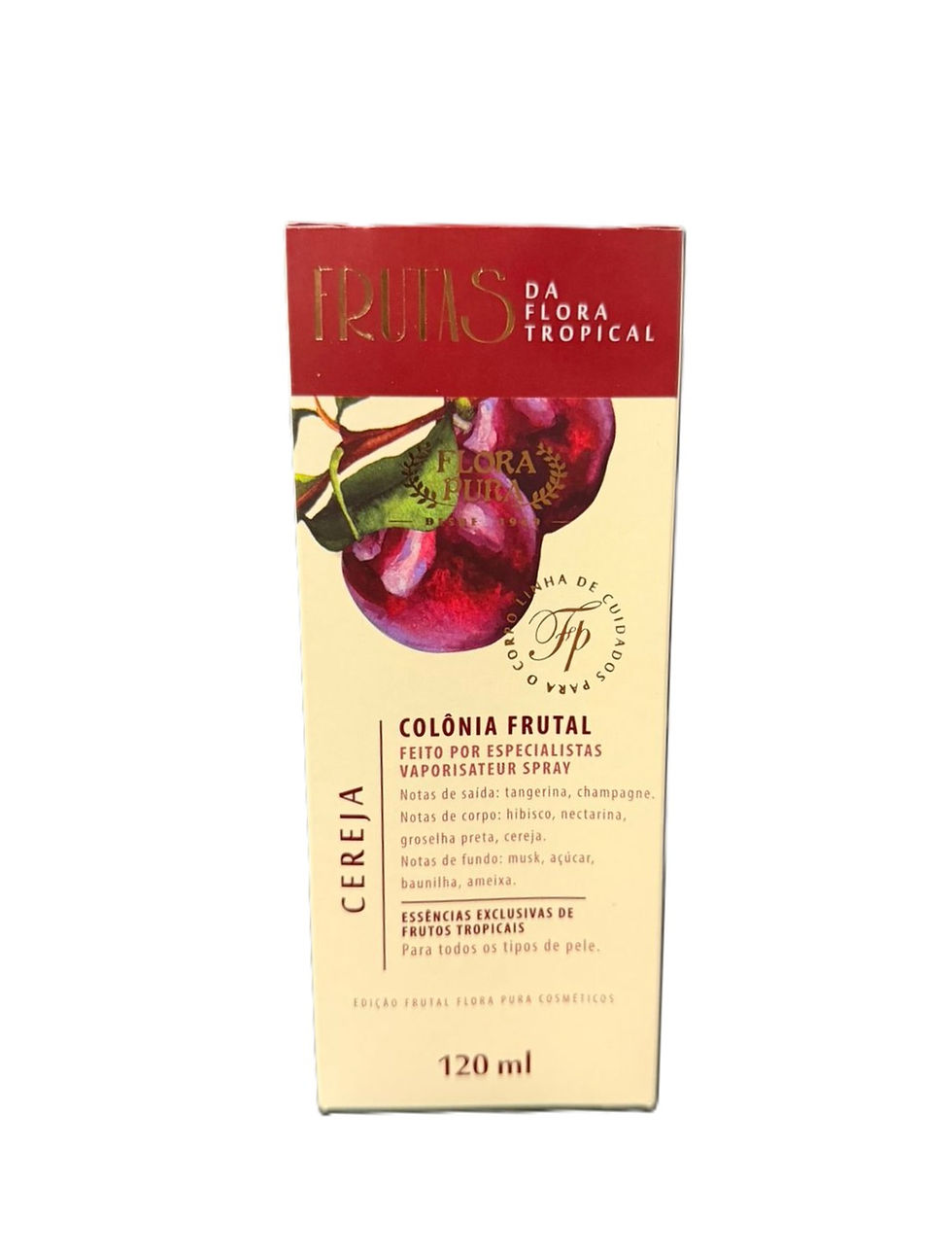 Miniatura: Colônia Frutal Cereja Flora Pura Spray Corporal 120ml Feminina
