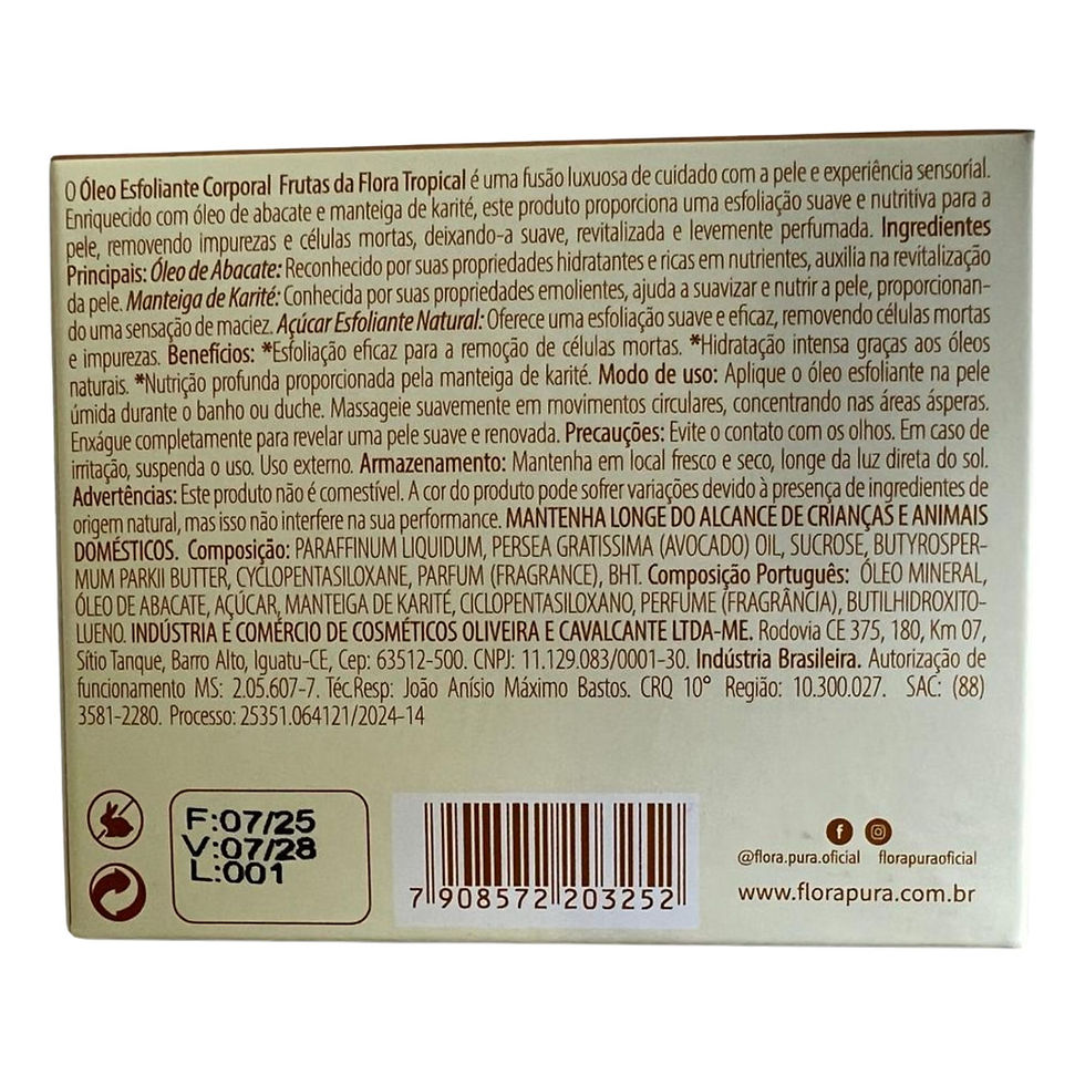 Miniatura: ESFOLIANTE CORPORAL DE SERIGUELA 200G FLORA PURA