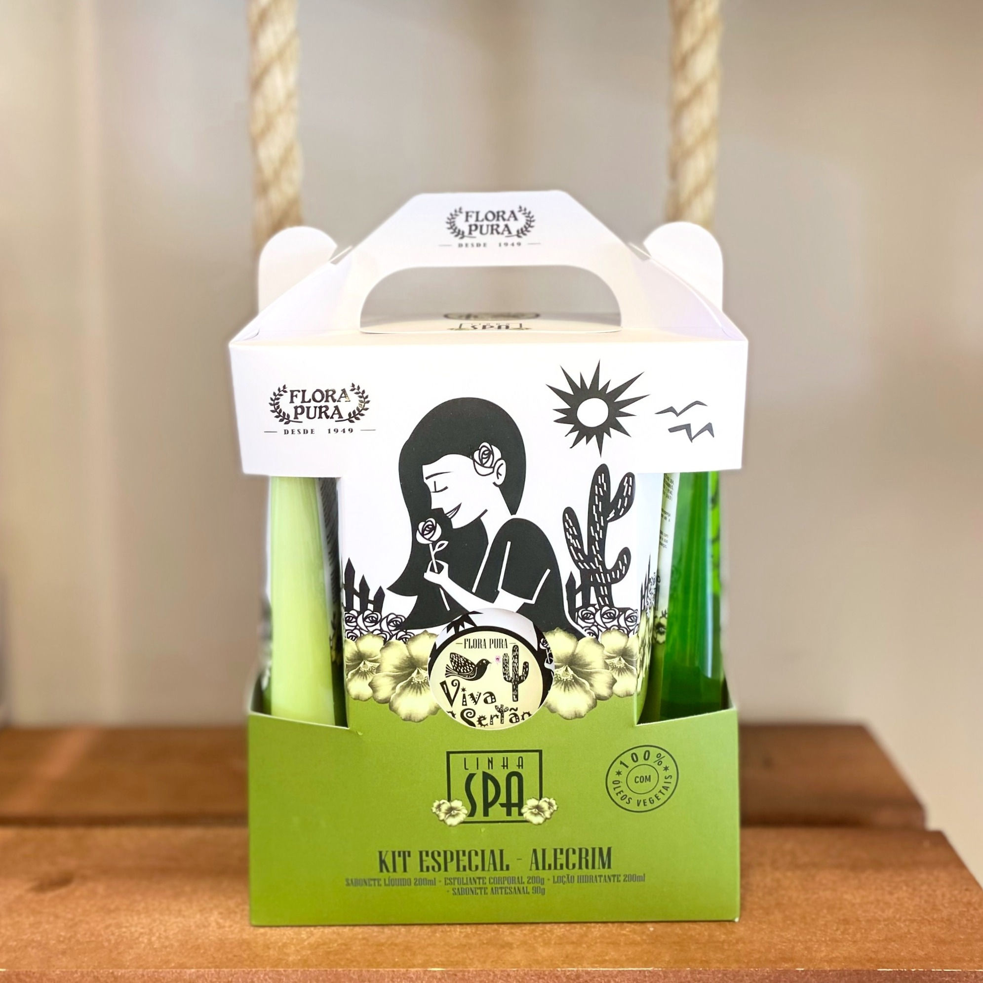 KIT ESPECIAL DE ALECRIM LINHA SPA VIVA O SERTAO FLORA PURA