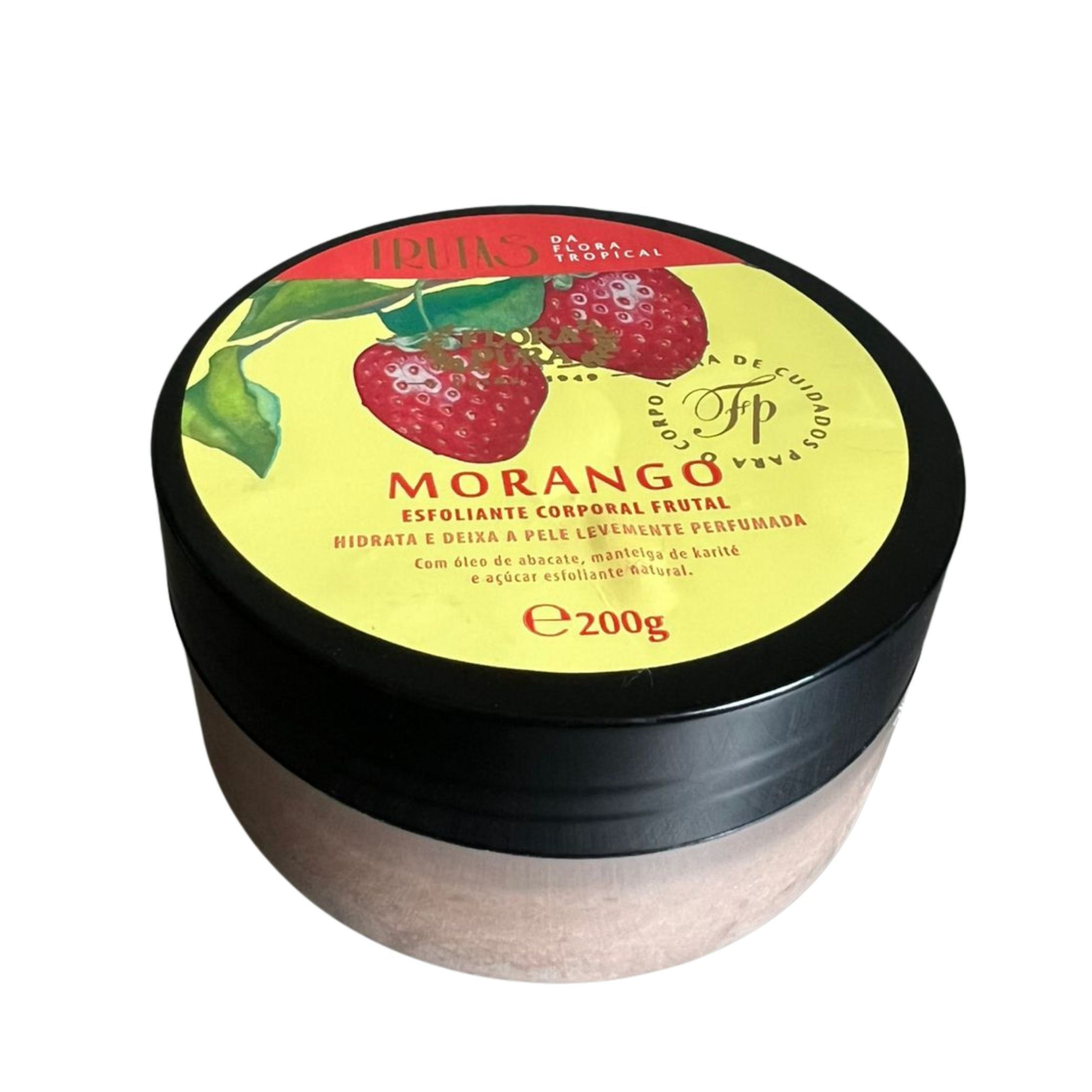 ESFOLIANTE CORPORAL DE MORANGO 200G FLORA PURA