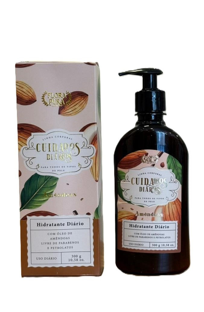 Miniatura: Hidratante Corporal Amêndoas Flora Pura 300g Nutrição Profun