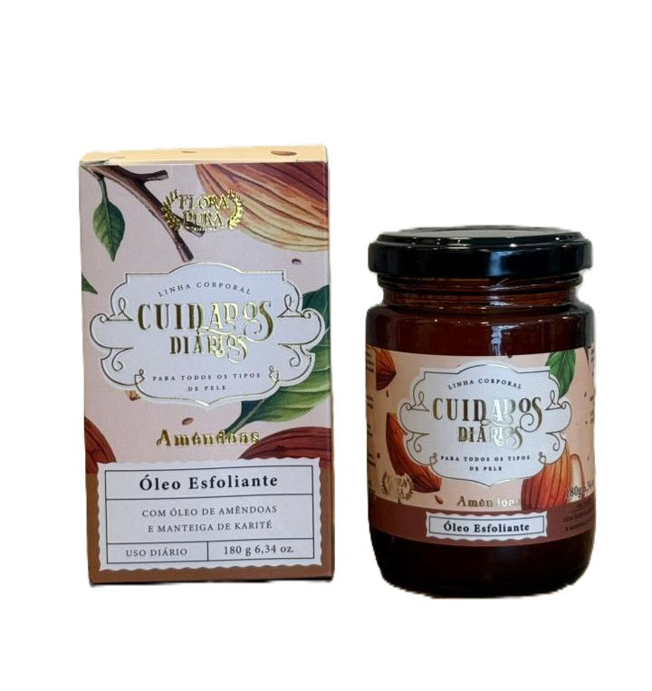 Miniatura: Óleo Esfoliante Amêndoas Flora Pura 180g Corporal