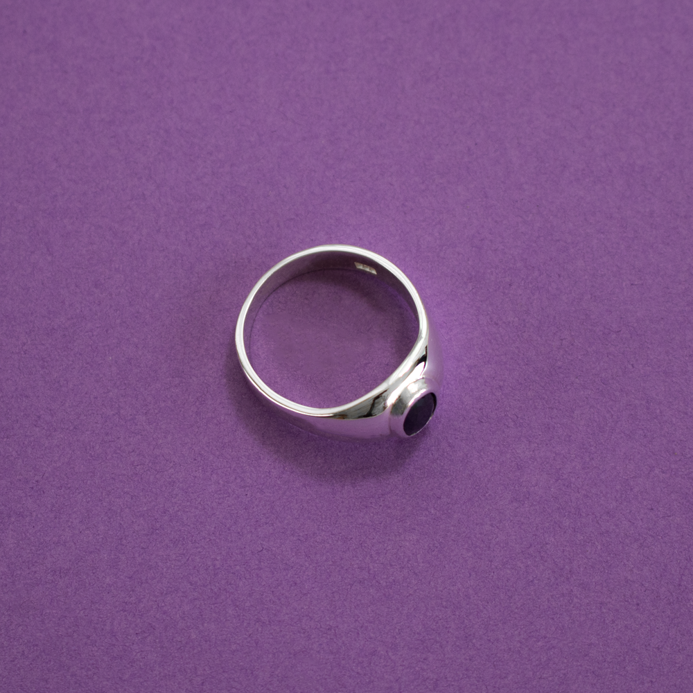 Anillo safiro ovalado