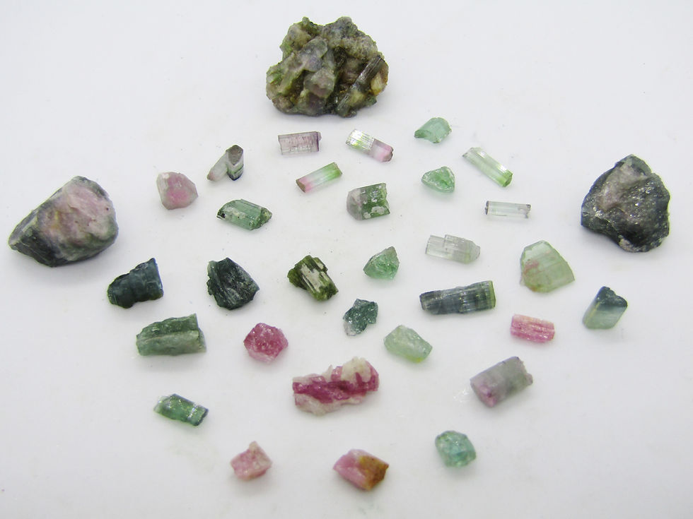 Pink Green and Blue Tourmaline