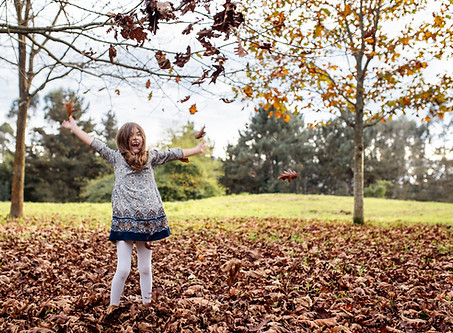 Jumping in the Leaves