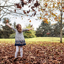 Jumping in the Leaves