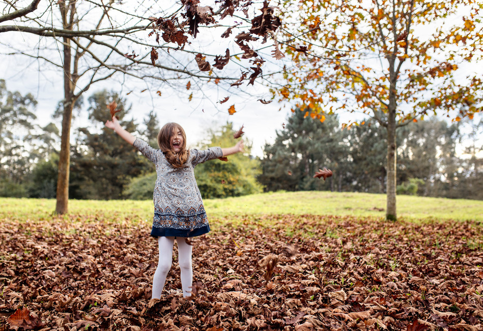 Jumping in the Leaves