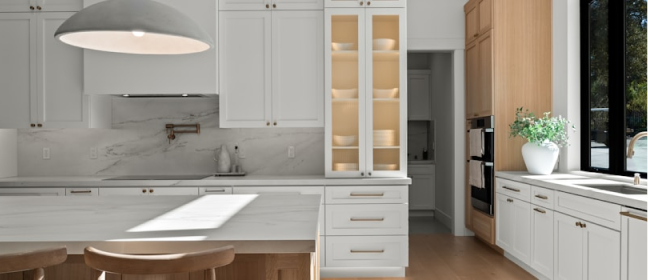 Image (Minimal modern kitchen with large window)