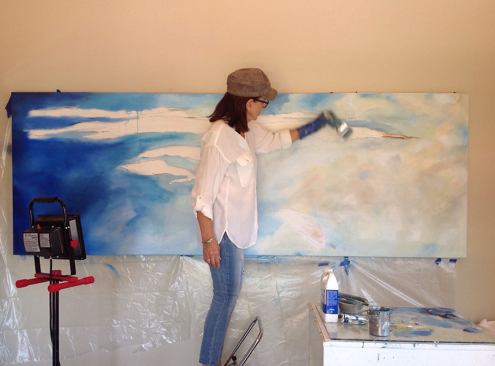 Currently I am working on a very large commission of the Channel Islands. The size is 36x 103! I hope to complete the painting by the end of July. So far I am on track!