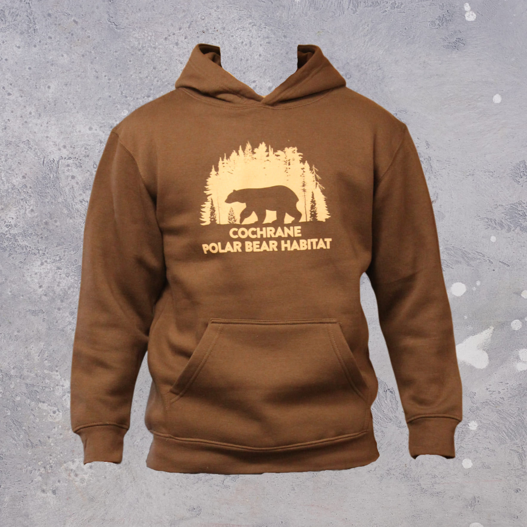 Chocolate Bear in Woods Hoodie
