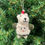 Thumbnail: Green sweater felt polar bear ornament