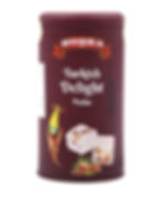 Рахат лукум с фисташками покрытый кокосовой стружкой (в жестяной банке). "Koska" Hindistan Cevizi Kaplamalı Antep Fıstıklı Türk Lokumu.125г.