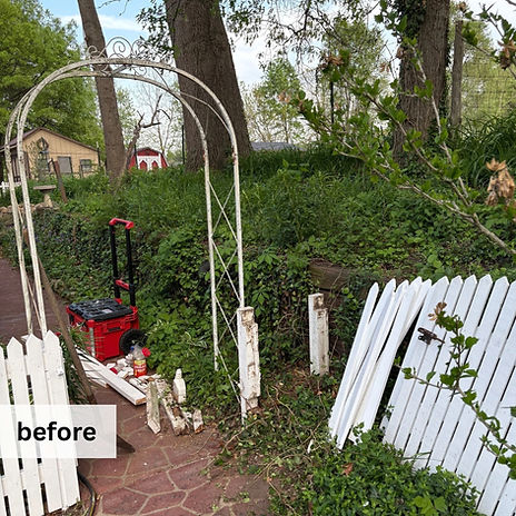 a fence that looks broken down 