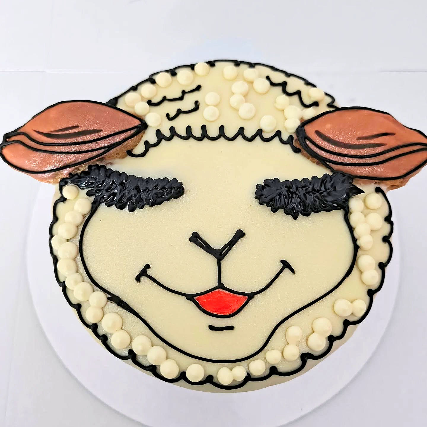4" Lambchop the puppet dog cake
