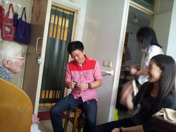 being teacher of knitting class