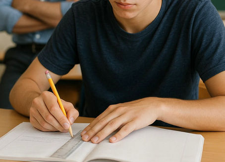 ¿Profe, me presta una regla para subrayar?