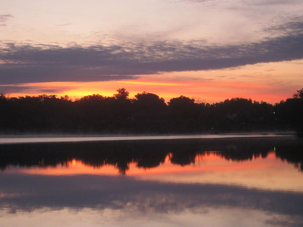 2009 10 06 Long Lake sunrise view 1