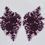 Thumbnail: Plum Merlot Dark Berry Applique-Pair