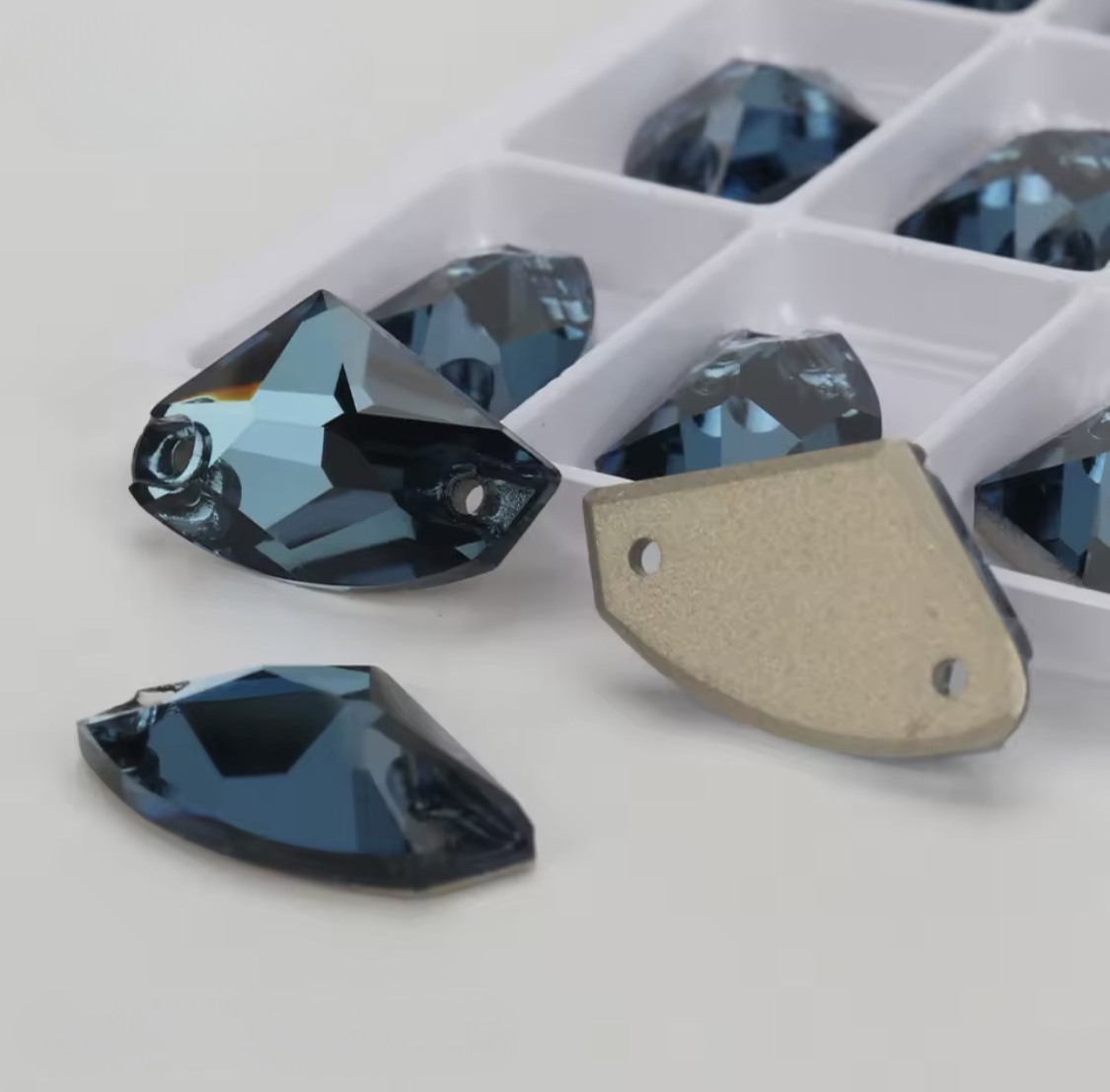 Denim Blue Galactic Shapes