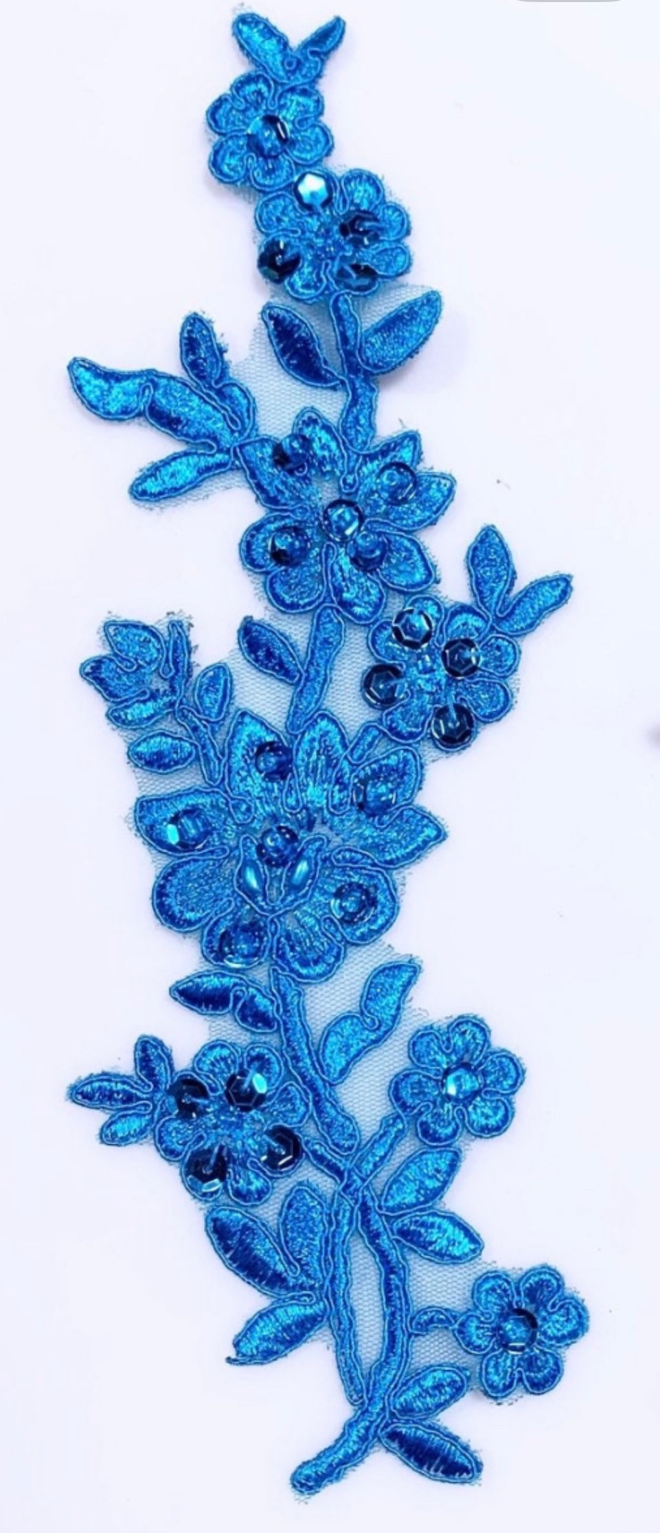 Thumbnail: Pair Turquoise Beaded Applique