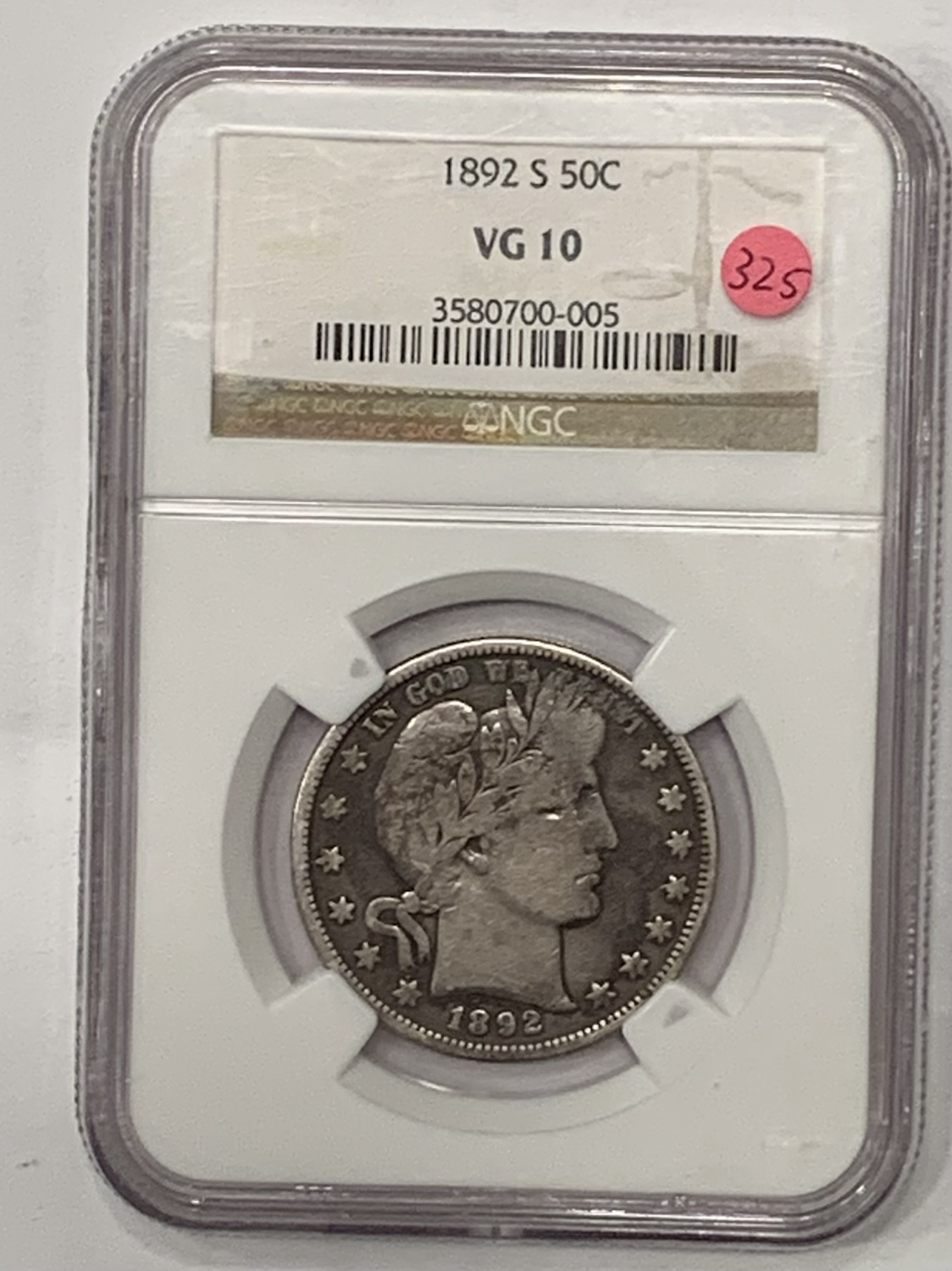1892-S NGC VG10